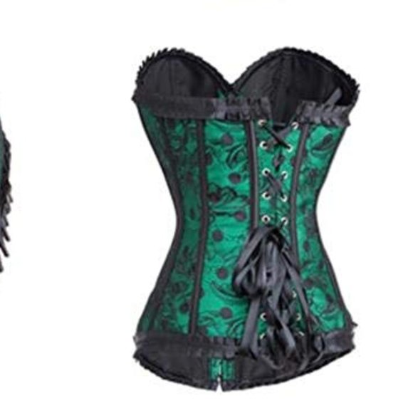 Vintage Gothic Dotted Bustier Corset - Picture 4 of 5